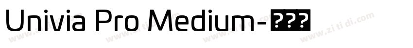 Univia Pro Medium字体转换